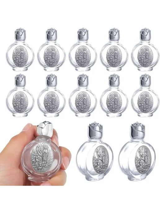 Нет бренда Мини-флаконы для святой воды Богоматери из Лурдса 12pcs, 12 шт, фото 2
