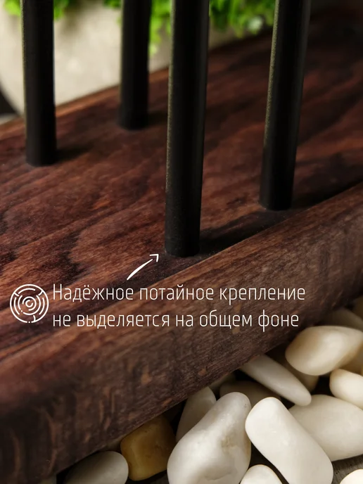 Pokoshi Подставка для украшений часов и браслетов деревянная лофт, вариант, фото 4
