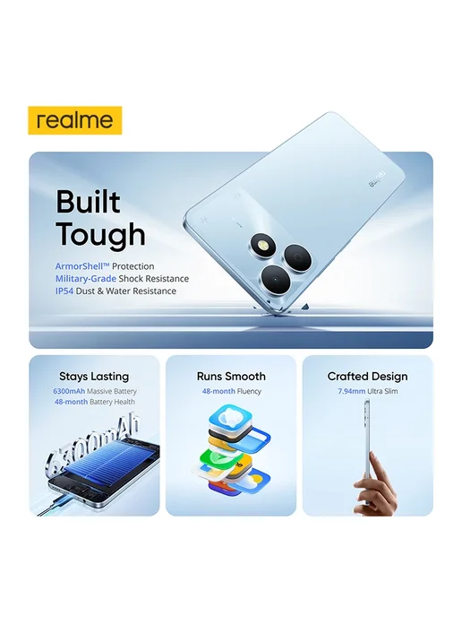 Смартфон realme Note 80 4/128 ГБ, черный, фото 3