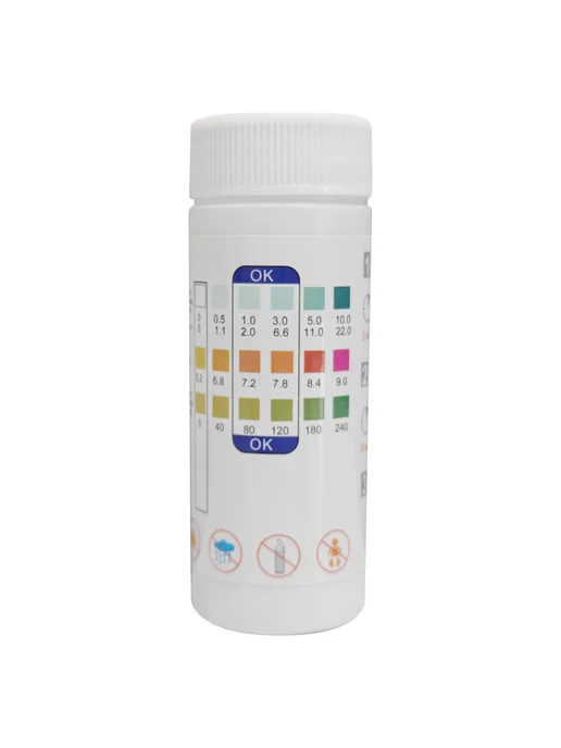 50 тест-полосок для бассейна 3в1 pH, Хлор, Alkalinity, вариант, фото 5