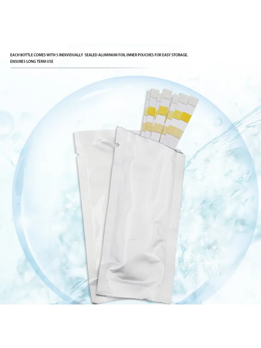 50 тест-полосок для бассейна 3в1 pH, Хлор, Alkalinity, вариант, фото 7