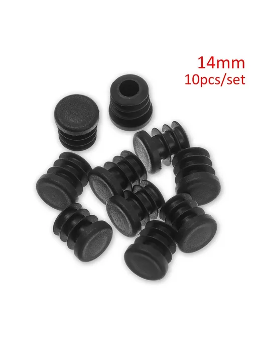 Заглушки для ножек мебели черные 19mm, 10 шт, 10 шт
