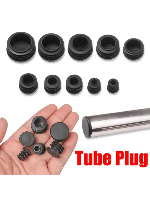 Заглушки для ножек мебели черные 19mm, 10 шт, 10 шт, фото 2