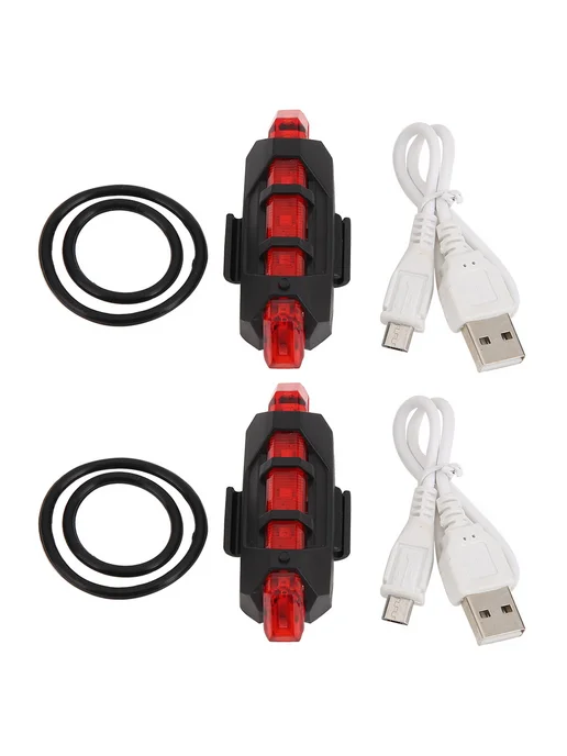 2x LED фонарь для электросамоката M365 Pro, красн, красный, фото 2