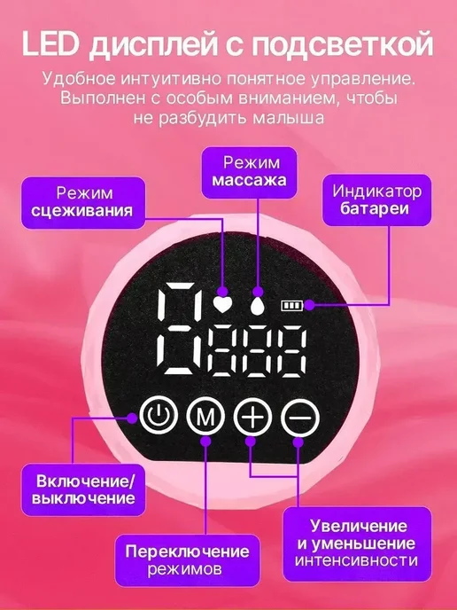 Молокоотсос электрический беспроводной, белый, фото 5