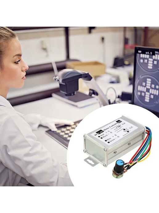 Контроллер скорости DC 9-60V 20A PWM для электромоторов, вариант, фото 2