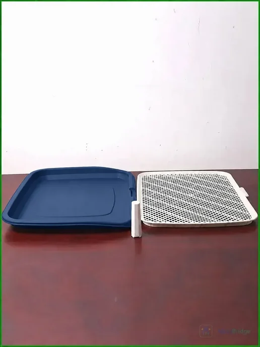 Туалет для собак 65*50 см с сеткой и съёмным столбиком, 65x50 см, фото 3