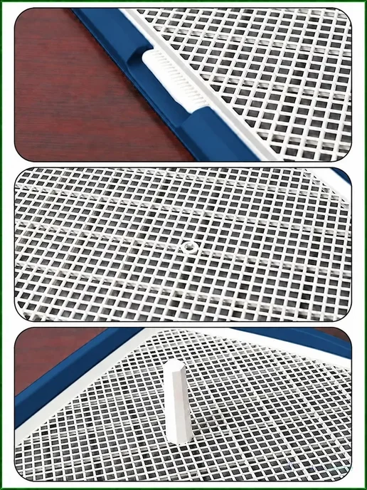 Туалет для собак 65*50 см с сеткой и съёмным столбиком, 65x50 см, фото 4