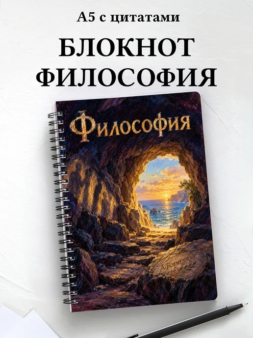 Блокнот Философия с мотивирующими цитатами