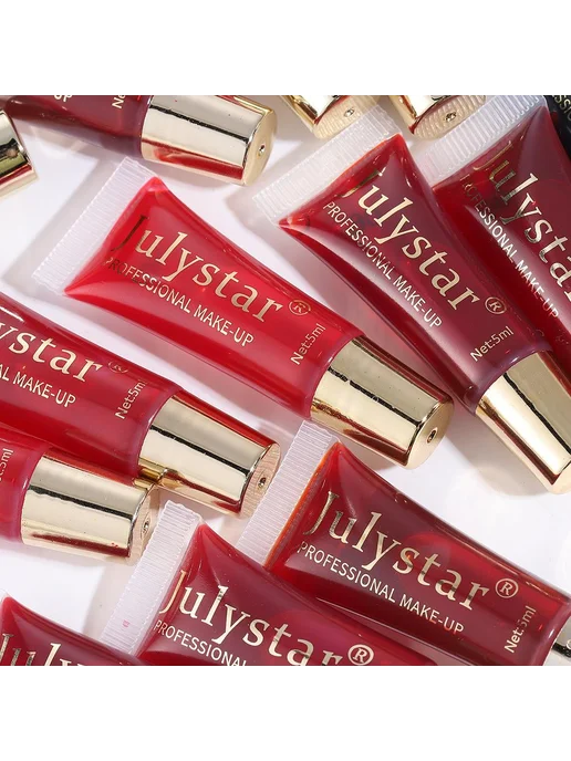 Julystar водостойкий блеск для губ бордовый 5 мл, 5 мл, фото 6