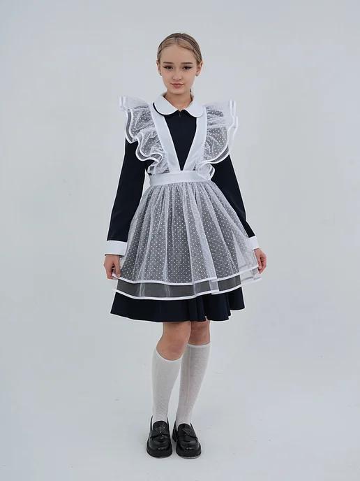 Школьный фартук Светланка moda синий, синий, фото 7