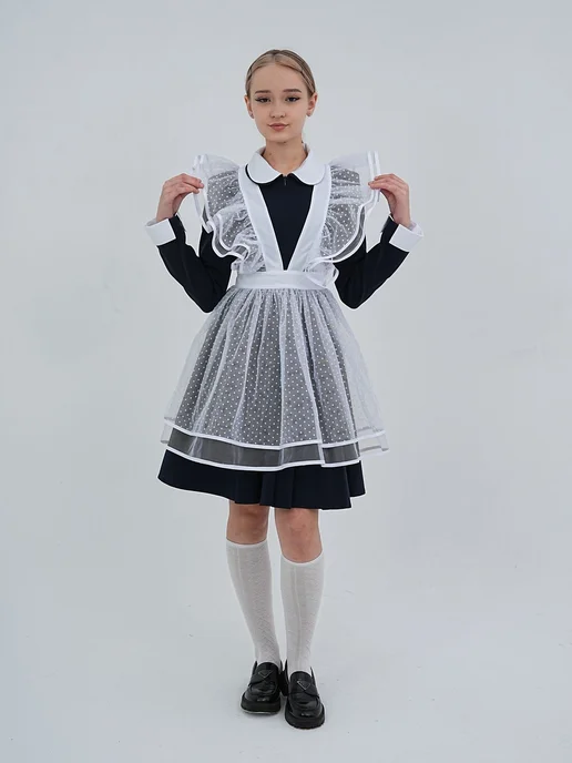 Школьный фартук Светланка moda синий, синий, фото 8
