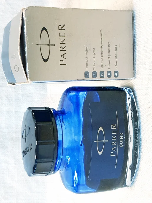 PARKER Чернила "Parker Quink" Blue Black Made in France, синий, фото 2