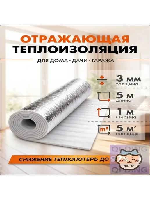 Утеплитель для стен 5м2, вариант