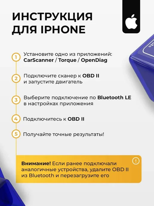 Автомобильный сканер ELM327 OBD2 с Bluetooth 5.0 для машины, вариант, фото 7