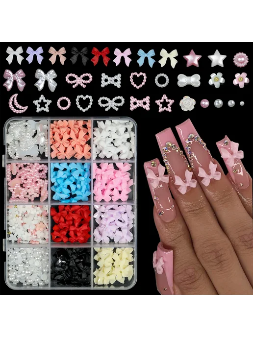 naildazzling Набор акриловых украшений для ногтей 15Grids 01, 06, фото 2