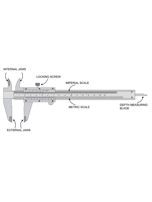 HUOTO Штангенциркуль 6 дюймов 150 мм 150mm B type, вариант, фото 4