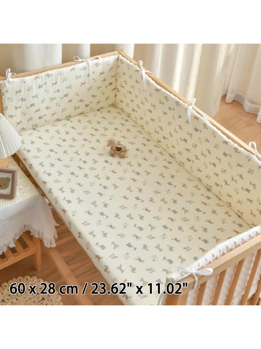 Бортик на кровать на завязках 60x28 см, 60x28 см, фото 2