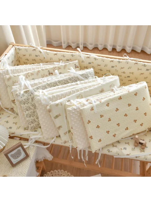 Бортик на кровать на завязках 60x28 см, 60x28 см, фото 4