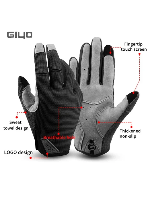 Giyo S-05 Велосипедные перчатки из лайкры черные, черный, фото 4