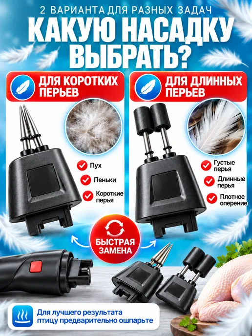 Miuland Перосъемная машина для птиц электрическая, 2 шт, фото 2