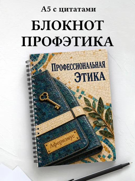 Блокнот Профессиональная этика с мотивирующими цитатами