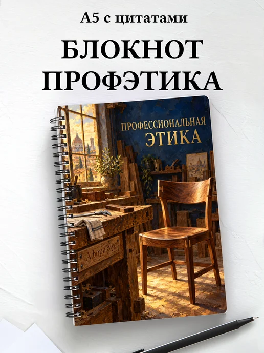Блокнот Профессиональная этика с мотивирующими цитатами