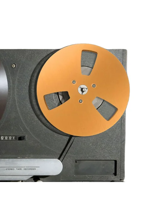 Рулон для магнитофона TEAC 7'', 3 отверстия, черный, золотой, фото 3