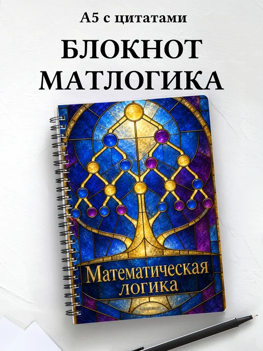 Блокнот Математическая логика с мотивирующими цитатами