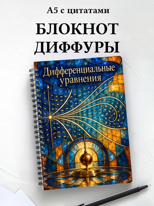 Блокнот Дифференциальные уравнения с мотивирующими цитатами