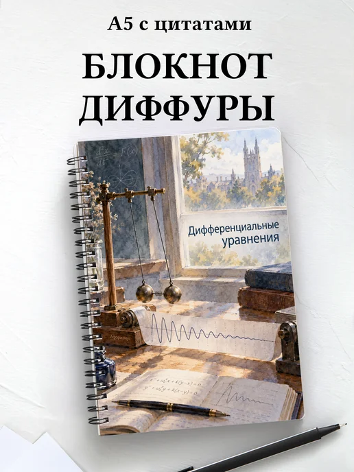Блокнот Дифференциальные уравнения с мотивирующими цитатами