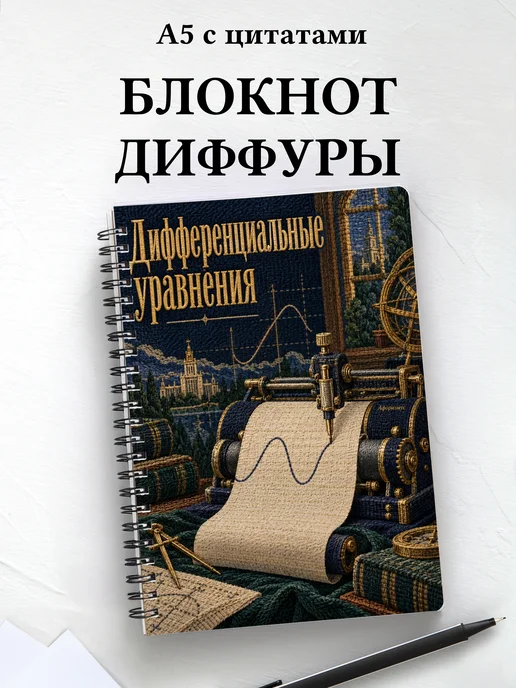 Блокнот Дифференциальные уравнения с мотивирующими цитатами