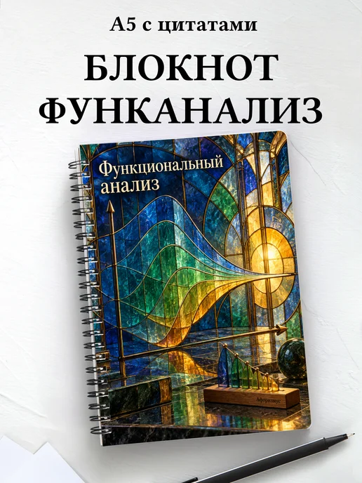 Блокнот Функциональный анализ с мотивирующими цитатами