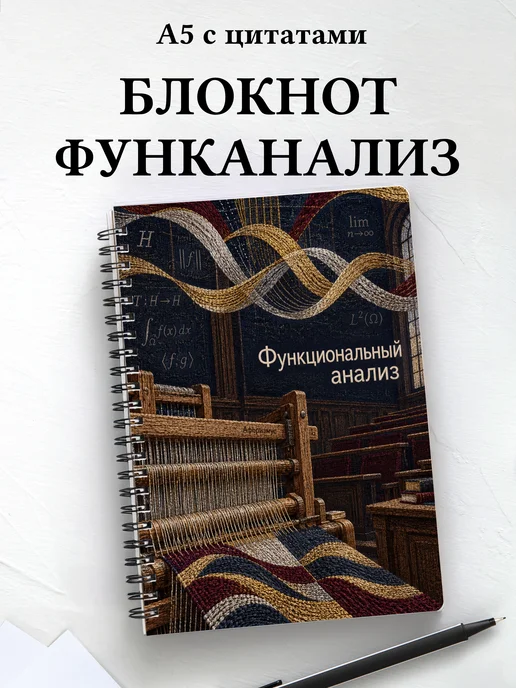 Блокнот Функциональный анализ с мотивирующими цитатами