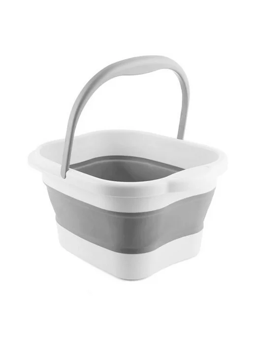 Складная ванночка для ног с массажным дном, розовый, фото 4