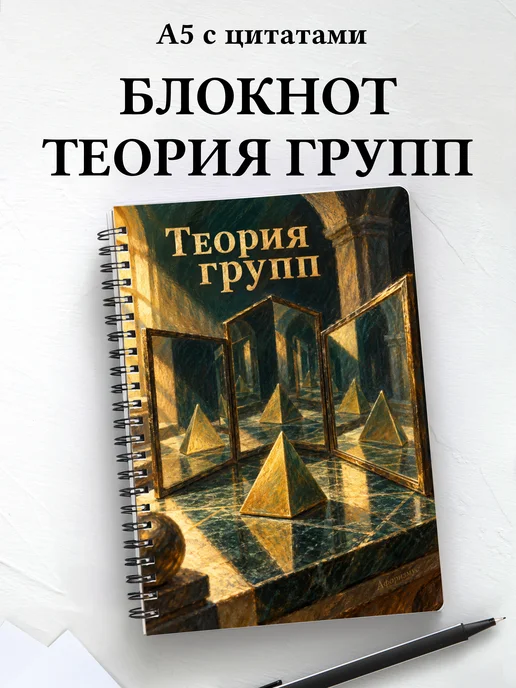 Блокнот Теория групп с мотивирующими цитатами