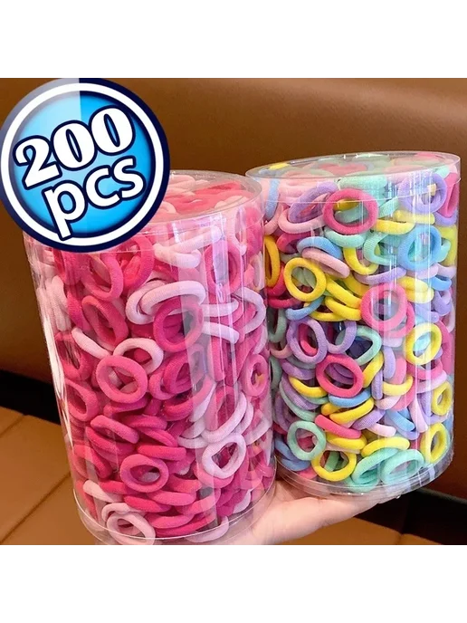 Эластичные резинки для волос из нейлона, 200 300 шт. 21-300p, 300 шт, фото 2