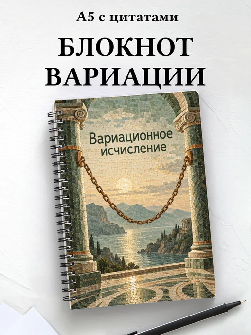 Блокнот Вариационное исчисление с мотивирующими цитатами