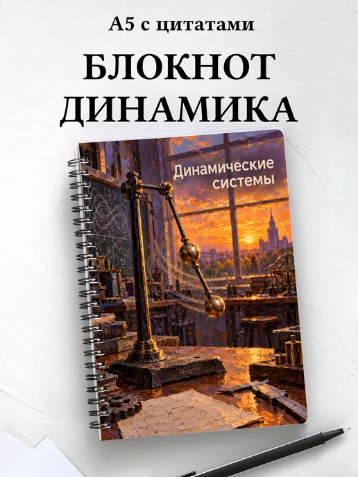 Блокнот Динамические системы с мотивирующими цитатами