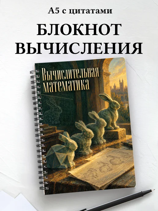 Блокнот Вычислительная математика с мотивирующими цитатами