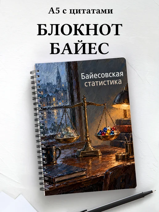 Блокнот Байесовская статистика с мотивирующими цитатами