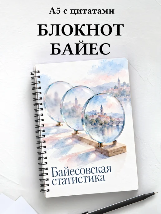 Блокнот Байесовская статистика с мотивирующими цитатами
