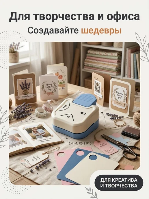 Скруглитель углов,обрезчик, дырокол угловой,резак для для 3, голубой, фото 6