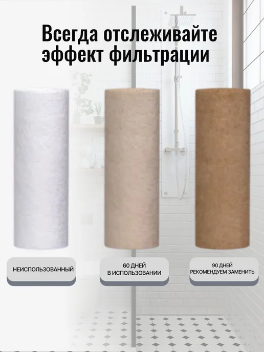 Картриджи к фильтру для душа, Корея, 5 шт, 5 шт, фото 3