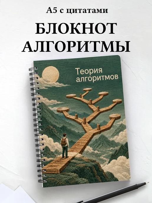 Блокнот Теория алгоритмов с мотивирующими цитатами