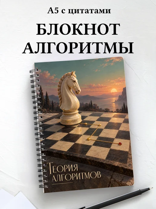 Блокнот Теория алгоритмов с мотивирующими цитатами