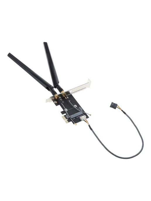 Адаптер Mini PCI-E в PCIe x1 для Wi-Fi и Bluetooth, вариант, фото 2