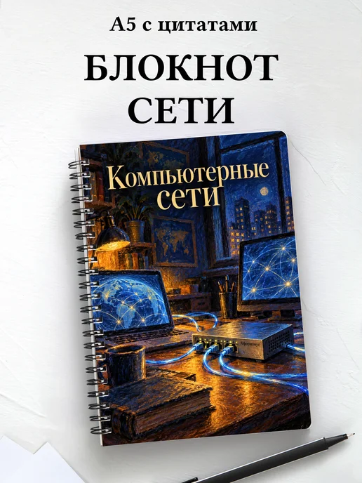 Блокнот Компьютерные сети с мотивирующими цитатами