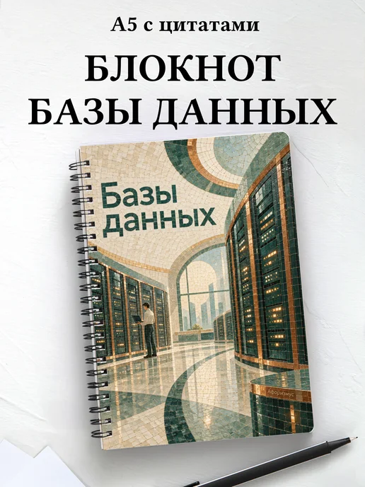 Блокнот Базы данных с мотивирующими цитатами