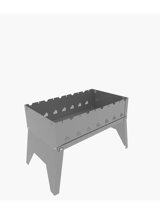 Мангал складной METOS 35х30 см, толщина 1,2 мм, 35x30 см, фото 6